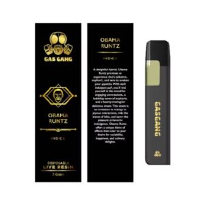 gas gang live resin vape indica