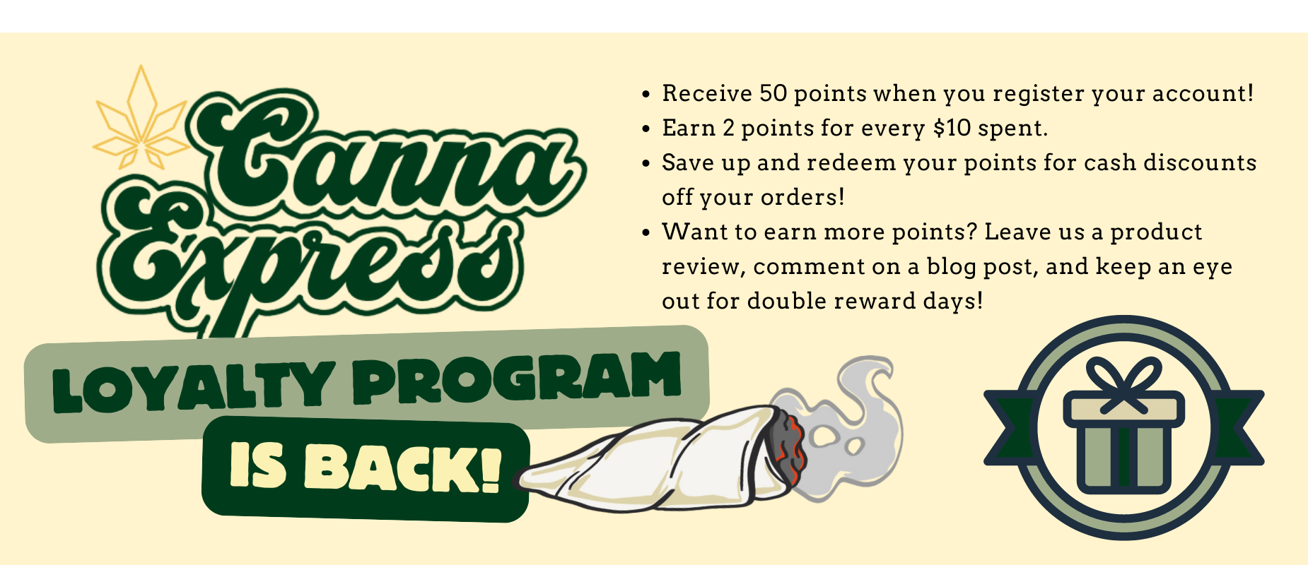 Canna Express Weed Delivery Loyalty Program