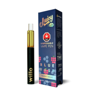 juicy willo blueraspberry indica 1100mg