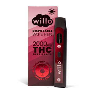 willo strawberry mimosa 2000mg thc disposable vape pen