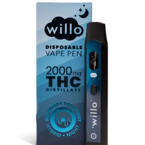 willo 2000mg vape pen blueberry doughnut