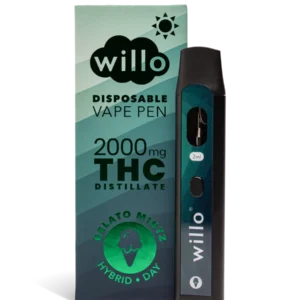 willo 2000mg vape pen gelato mintz
